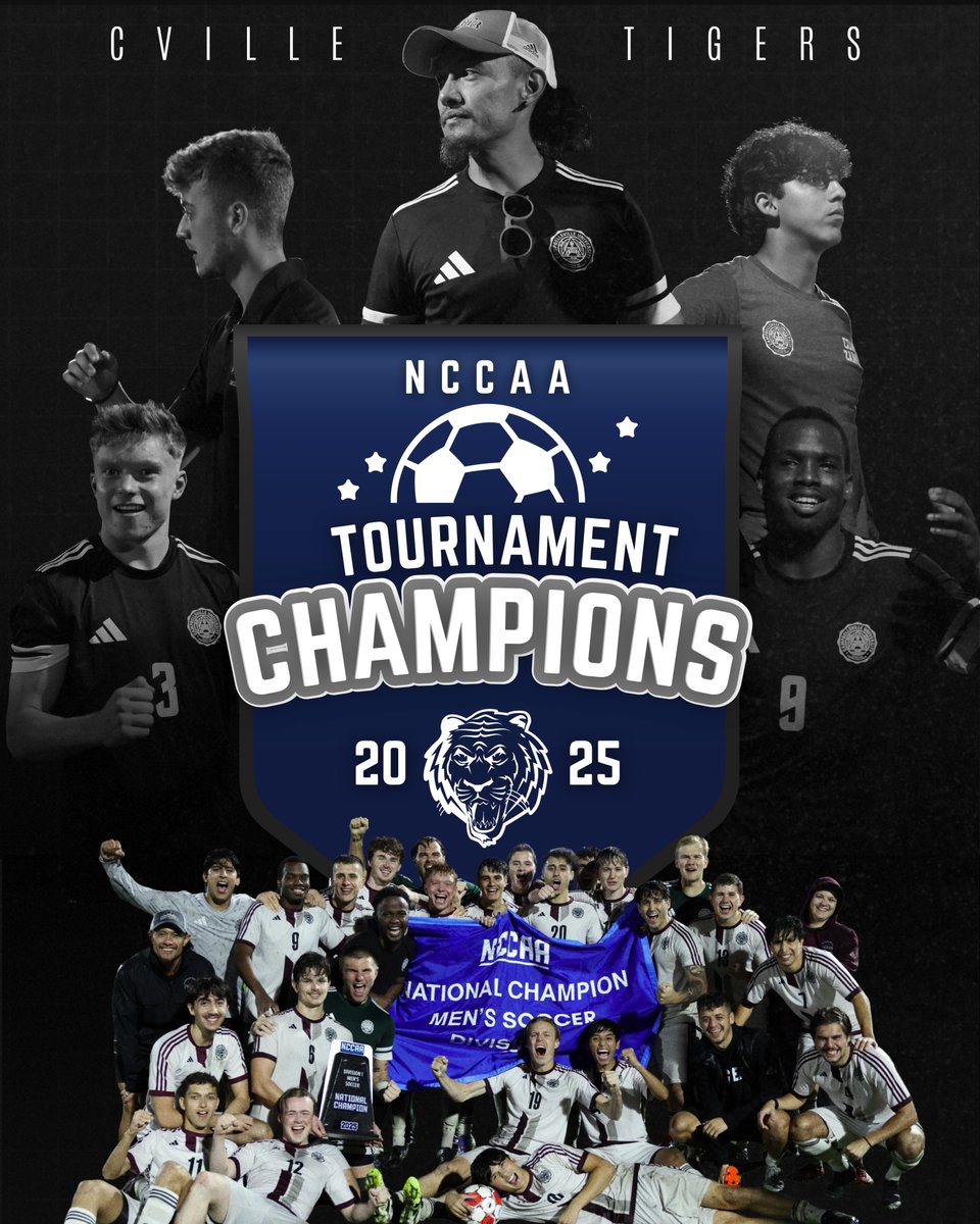 Your 2025 NCCAA Tournament Champions 🏟️