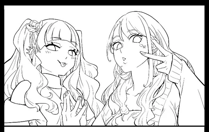 #プリキュアギャルアンソロ
舌ピちゃんも描こう☝️ 