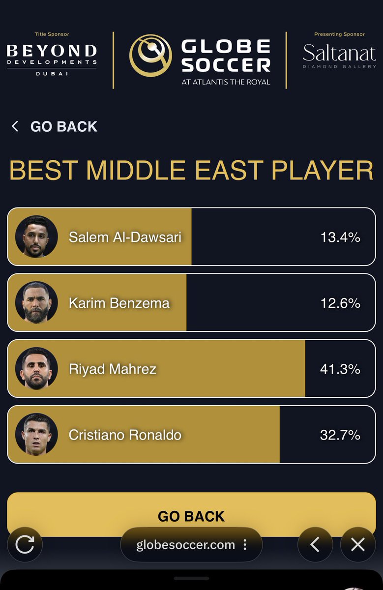 صباح الخير.. #كريستيانو_رونالدو  متأخر كثير ؟! اللي ماصوت يصوت باقي 3 ايام والله مستحقه له
صوتوا 💛💛💛💛  <a href="/Cristiano/">Cristiano Ronaldo</a> 

همتكم يا جمهور #النصر كابتن الفريق بحاجتكم 

وهذا كود GLOBESOCCER يعطيك 10 اصوات اضافية واذا عندك كذا حساب ادخل وصوت 
انشرو الرابط بكل حسابات #النصر 

🔗 صوت