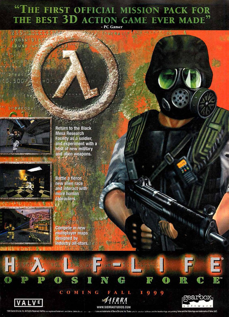 Half Life: Opposing Force (Gearbox, 1999) ad
