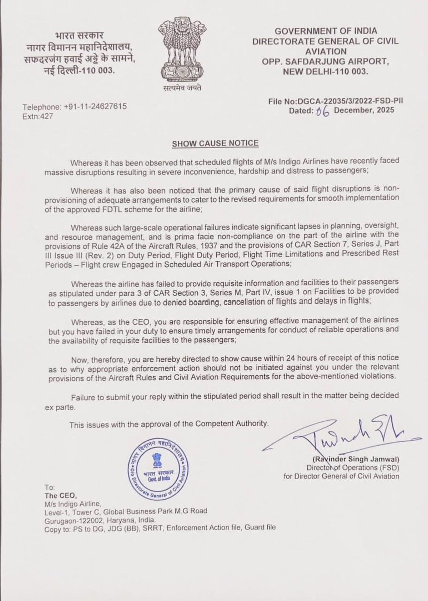 AeroAwcs's tweet image. Dear Mr Jamwal
@IndiGo6E every month filed the ICAO ATR form with you.
Telling you clearly how many pilots they have, how many cabin crew they have.
Why did you not take any steps to curtail IndiGo&apos;s slots, if there was any pilot shortage?