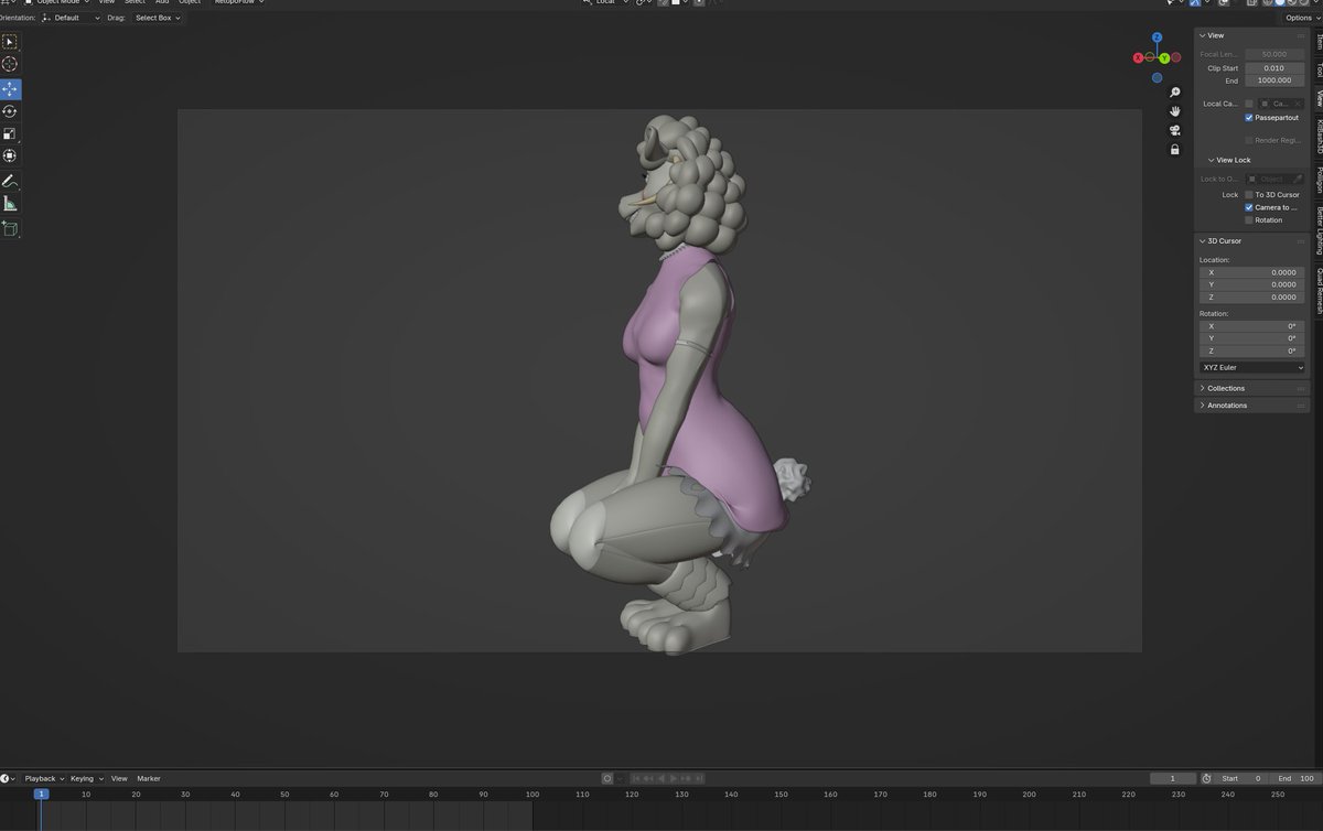 Devvko_'s tweet image. wip #blender #fnaf #b3d #horror #Oc