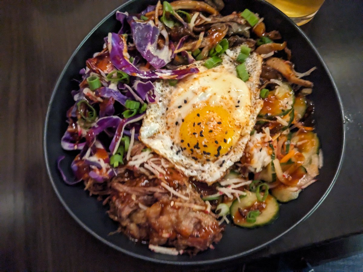 cljwebdev's tweet image. Korean Brisket Bibimbap - Richmond, VA. - Wong&apos;s Tacos