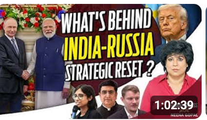gsachdevajnu's tweet photo. Joined a fantastic discussion @NewIndianXpress  on the outcomes of President Putin’s India visit and the future of India–Russia relations with the very able  anchor @neenagopal  and distinguished Russia experts @niveditakapoor  and @AlexisZakharov Link: https://t.co/l780fkf829 https://t.co/MB7V0UJ8Hl