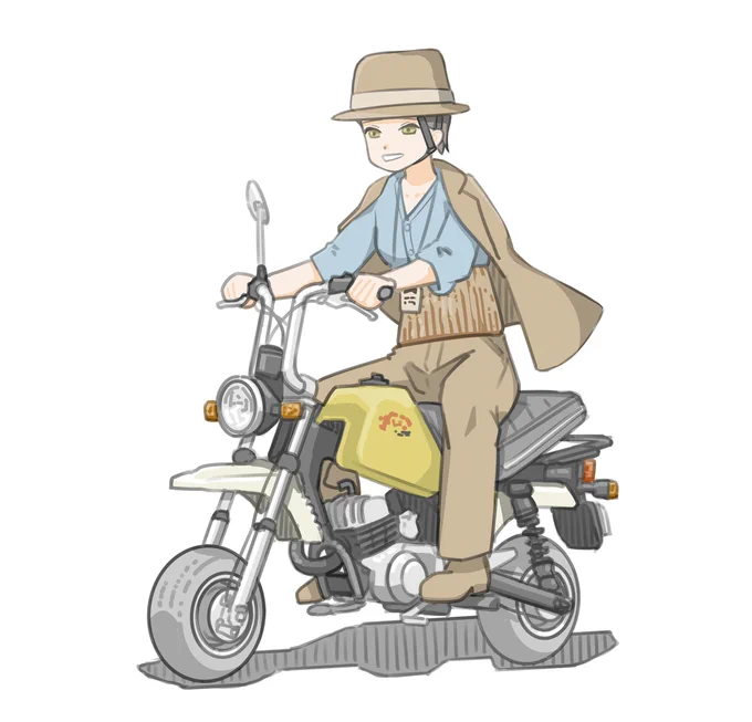 フーテンの〇さんに憧れている女子です。 (ヤマハ ポッケ)【再掲】 #バイクJK