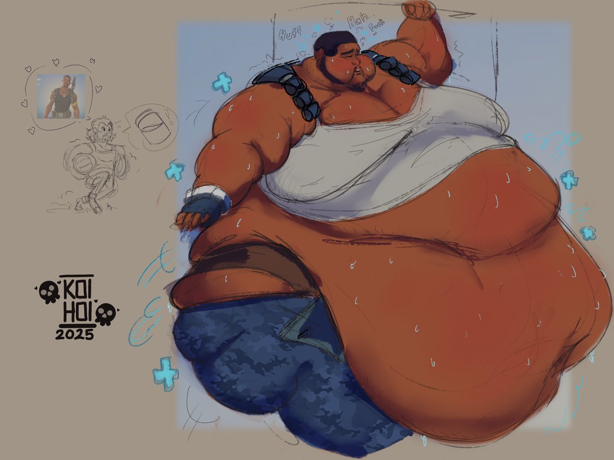 KOIHOI381952's tweet image. Within the same day btw delivery services wish they could…it gets to a point I should dissect my obsessions but at that same time I’m not that introspective so, everyone have at him…that’s it that’s the post
#wg #weightgain  #maleweightgain #gainerart
🎄2025.07.12
