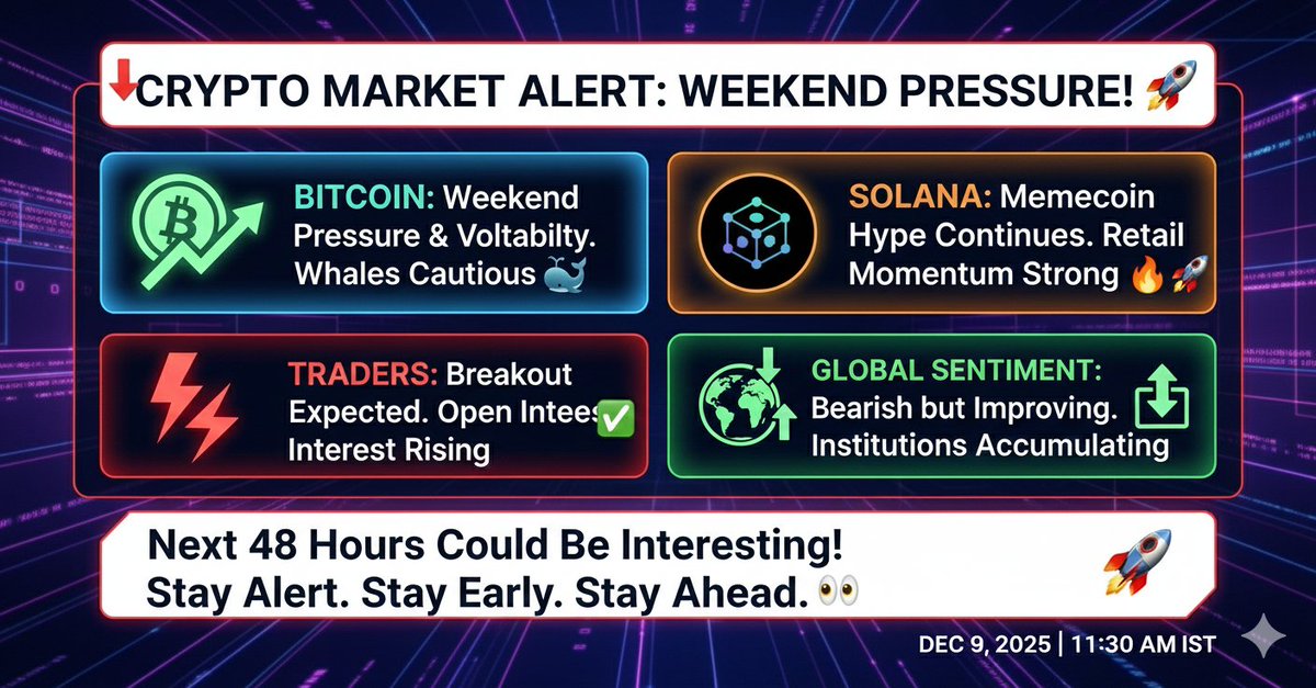 ScraulG's tweet photo. 💥Crypto Market Alert !!!💥
#CryptoNews #Bitcoin #Solana #Altcoins #Web3 #CryptoUpdate #7Dec https://t.co/lQcZZjwwLl