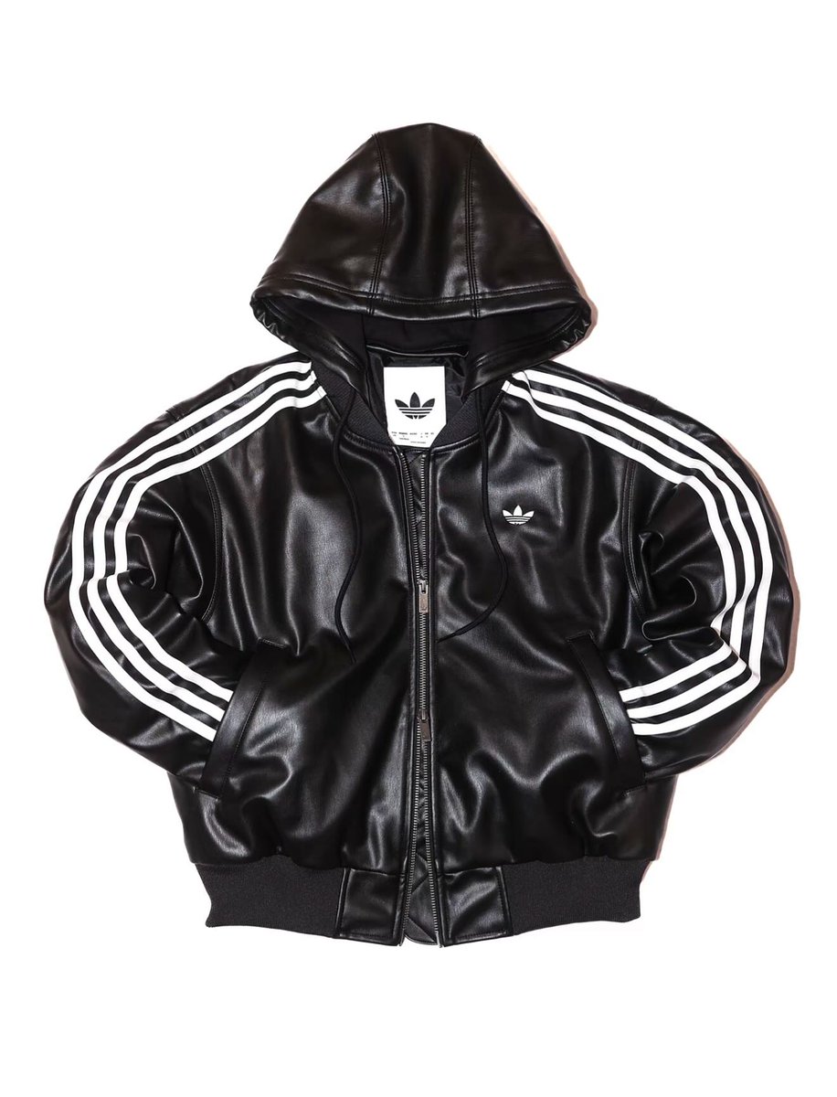 adidas originals NEW PAD JKT ブラック XL adidas Originals jacket Pad Hooded Jacket men's black color IZ1842