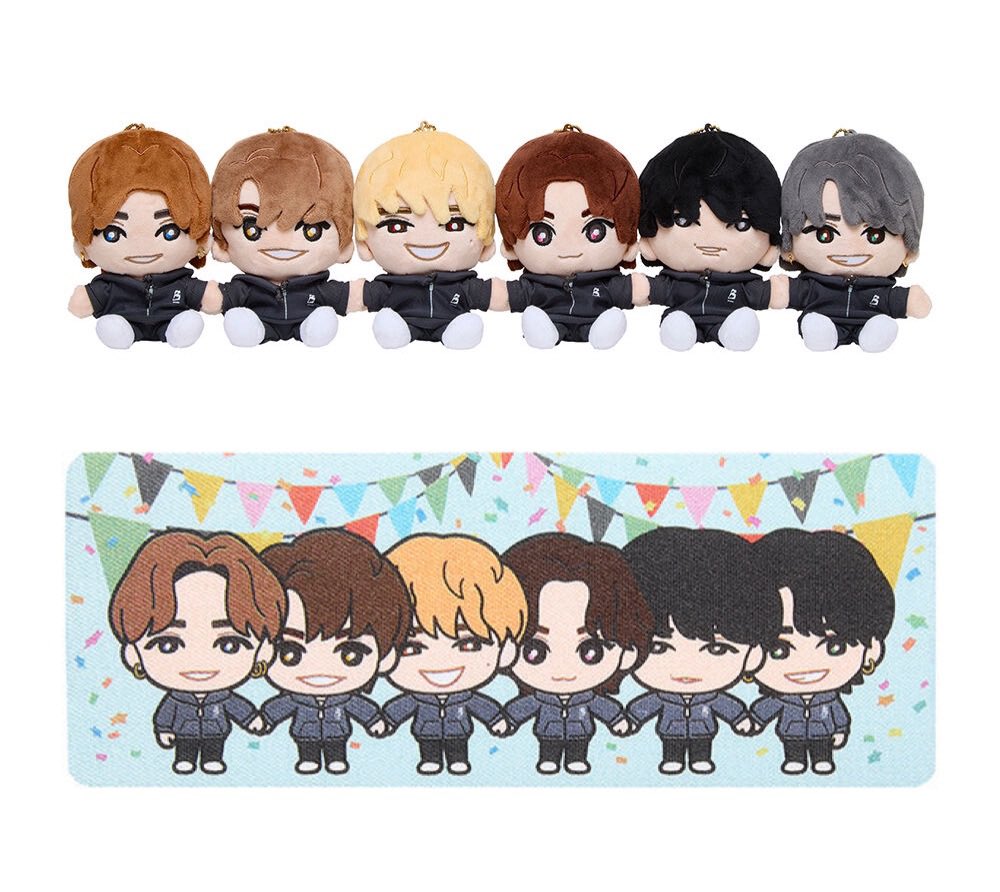 💙💛❤️手つなぎストぬい×ステッカー🩷🖤💚