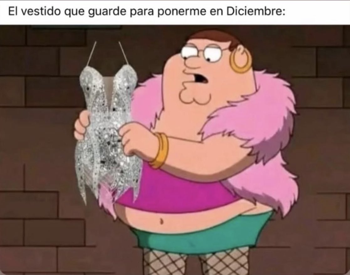Yo la próxima semana vistiéndome para la posada del trabajo.