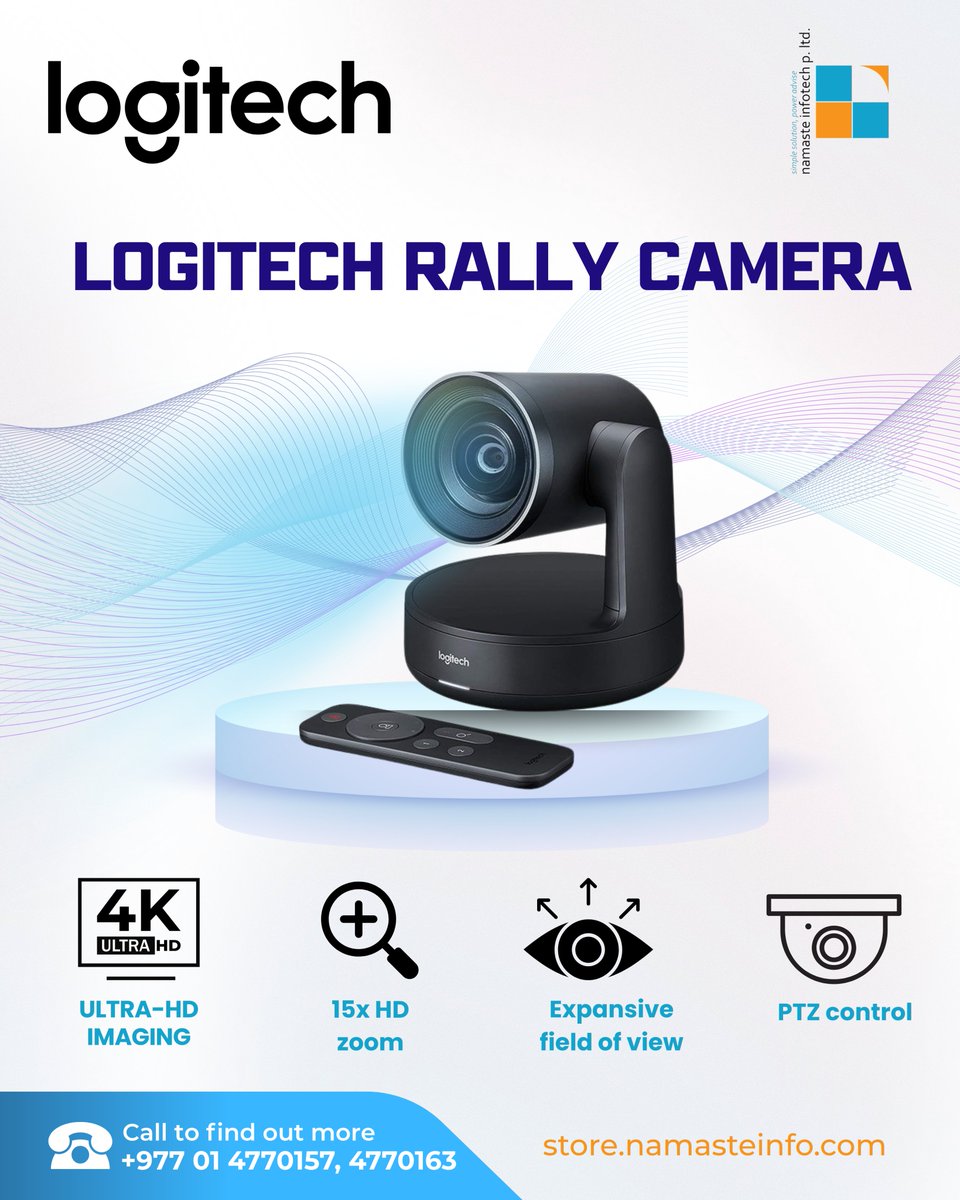 LtdNamaste's tweet photo. Logitech Product:
-Logitech Rally Camera
-Logitech Rally Bar
-Logitech Rally Bar Mini
To know more:
https://t.co/gmN0KXOLYc
#NamasteInfotech #Logitech #LogitechRallyBar #RallyCamera #LogitechVideoConference #ConferenceCamera #MeetingRoomSolution #LogitechDevices #OfficeTech https://t.co/GTWOc7Ir5L