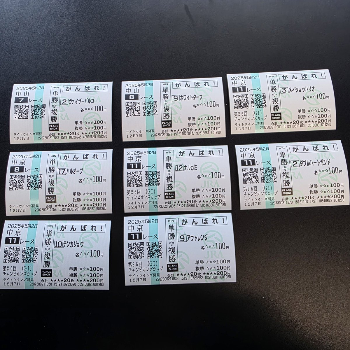 今日の応援馬券はこちらになります👇