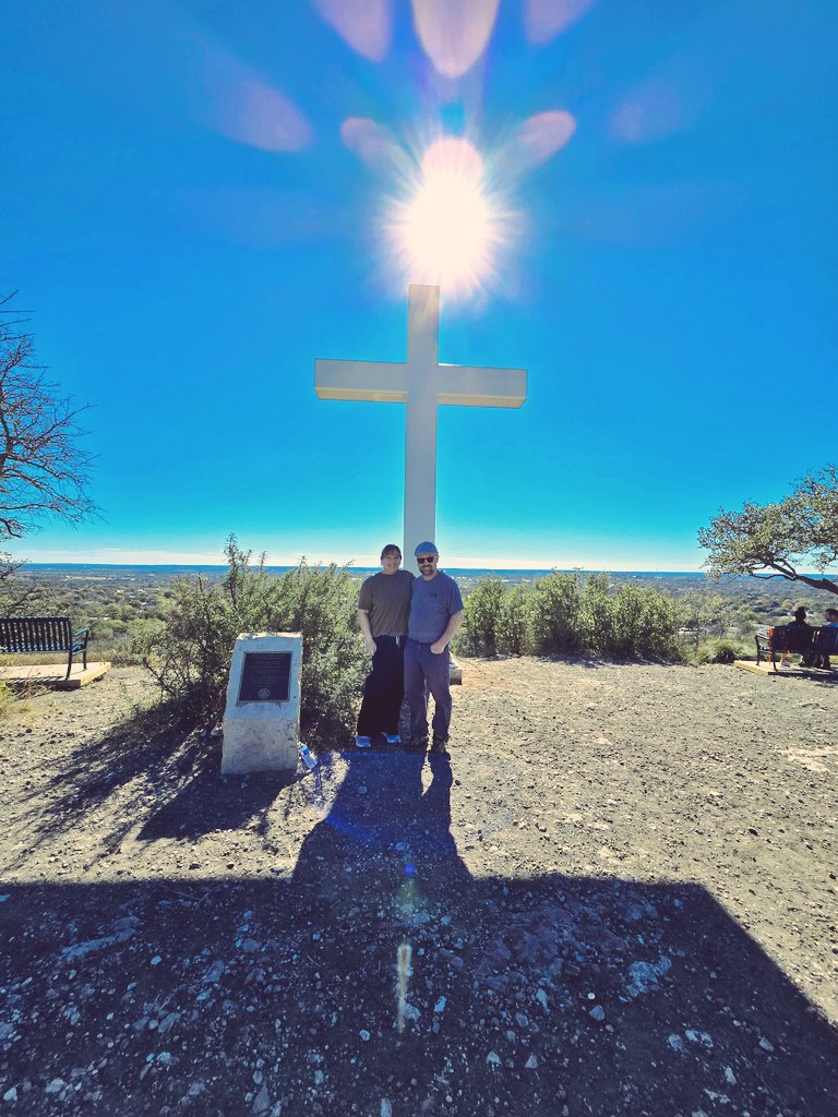 Sometimes timing is everything..Cross Mountain, Texas.
