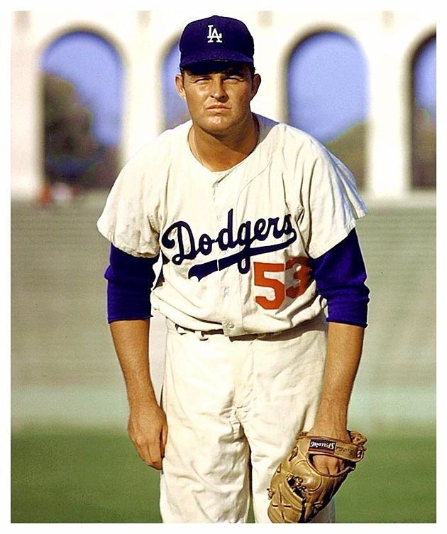 Don Drysdale at the LA Coliseum