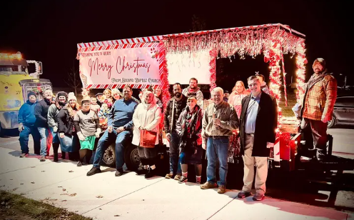 The Thursday parade in our county was cancelled, but here are photographs of the #SecondBaptistFestus parade float and the delegations in both Christmas parades that convened this week.

I love my church family.