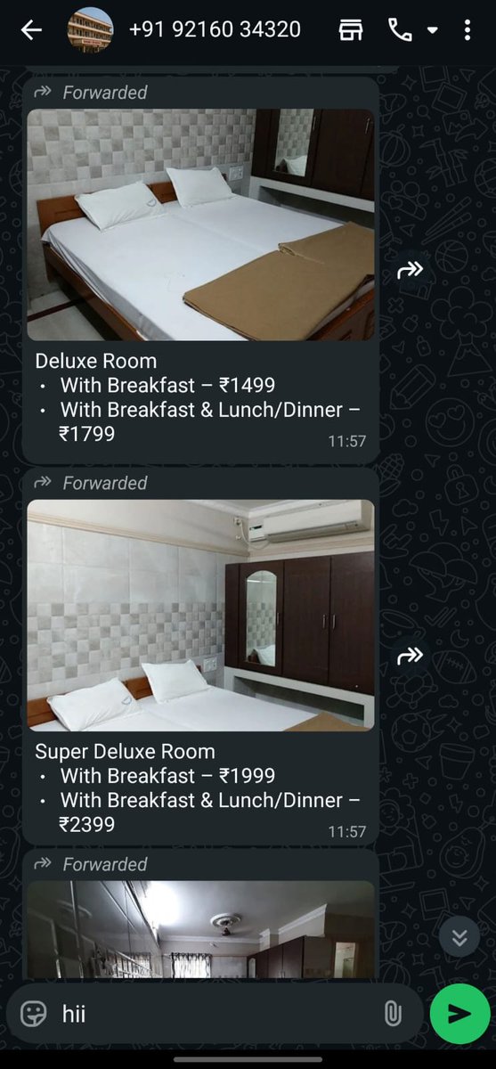 MudunuruAs42483's tweet image. I am from Andhra Pradesh and currently working in Bengaluru. I was scammed while trying to book a  room in Tirumala through a fake website named “Vasavi Bhavan, Tirumala.”
They contacted me on WhatsApp and forced immediate QR payment. ₹3000 taken.
#TirumalaScam #CyberCrime