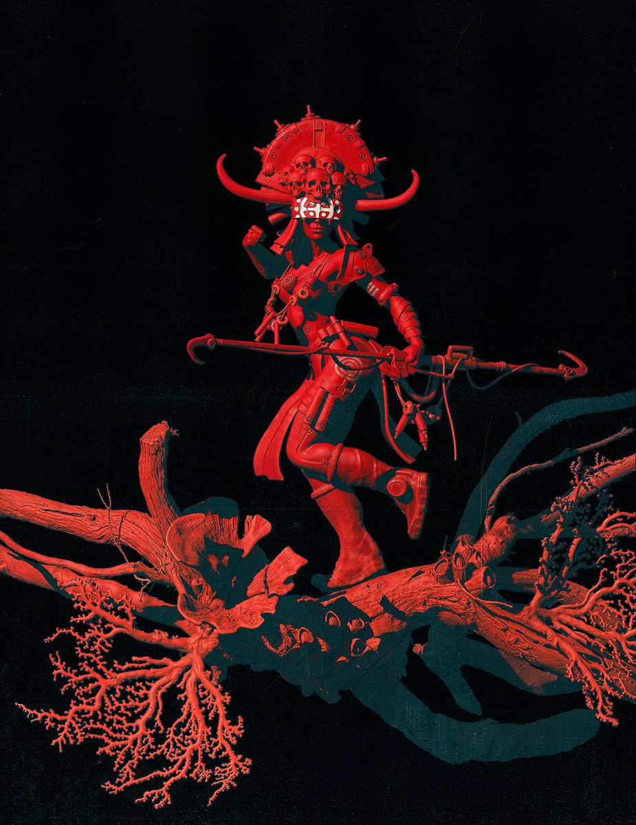 New artwork : the Red warrior.
#digitalart