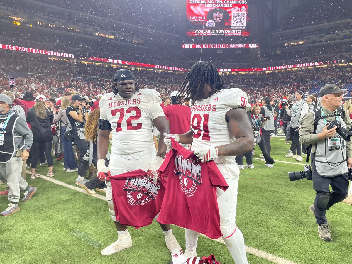 JeffRabjohns's tweet image. Indiana Hoosiers. The Big Ten champions. #iufb