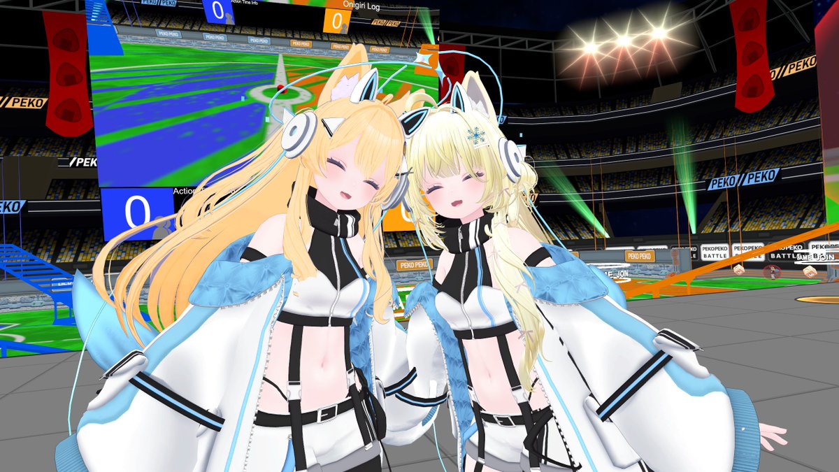 少しだけペコペコバトル～みんなレベルが高いっす
しっぽで威嚇するゆうさん
衣装おそろでライムちゃん同士かわいいね