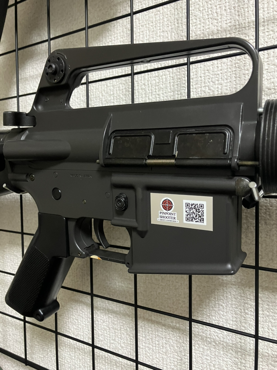 Pin_shooters's tweet image. 【PINPOINT SHOOTERSのステッカーができました！】
フィールドで一目置かれること間違いなし！？

今後当店でカスタムしたエアガンに貼り付ける予定です！