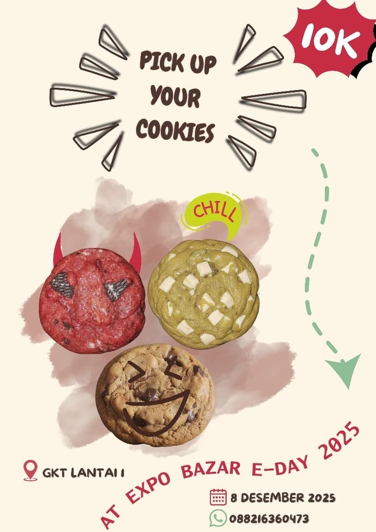 Polinesmnfs's tweet photo. -plns Jangan lupa mampir ke Stand Bazar Nomor 5 besok!
Yuk, ekspresikan mood-mu bersama EMOCHEW dan temukan rasa yang paling cocok buat hari kamu.

Sampai ketemu di bazar! 🍪✨ https://t.co/QH1QhLCDum