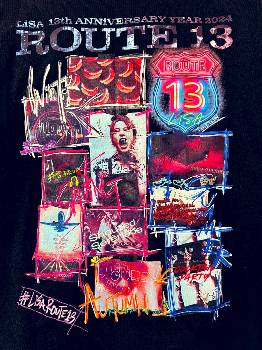 LiVE is Smile Always #LiSA 💘Live Tシャツ 並べてみた✨🎵 並びきら