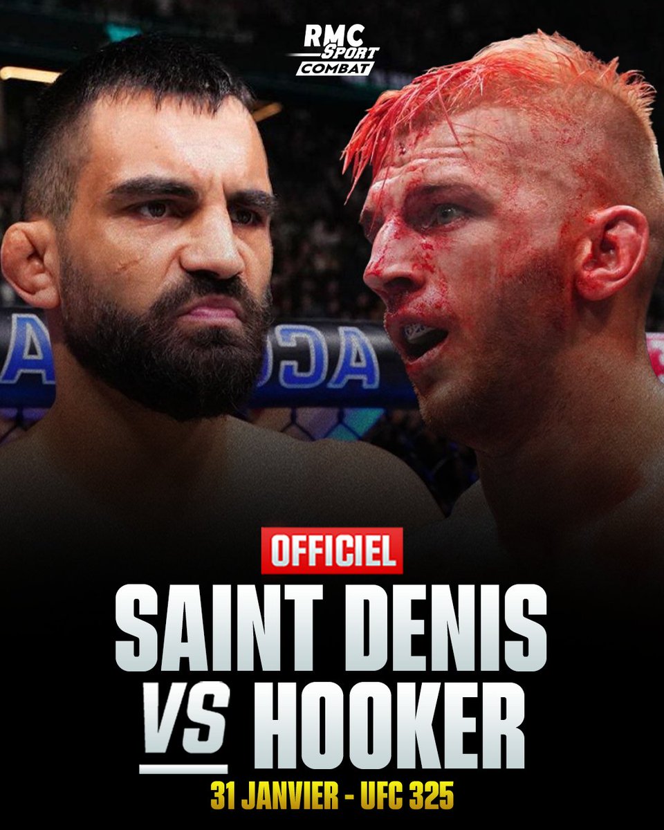 RMCSportCombat's tweet image. 🚨🚨🚨 INCROYABLE !!! BENOIT SAINT DENIS EST DEJA DE RETOUR EN CO MAIN EVENT DE L'UFC 325 !! 

😱 Il va affronter le numéro 6 des -70kg de l'UFC, Dan Hooker pour un choc complétement fou dans la catégorie !