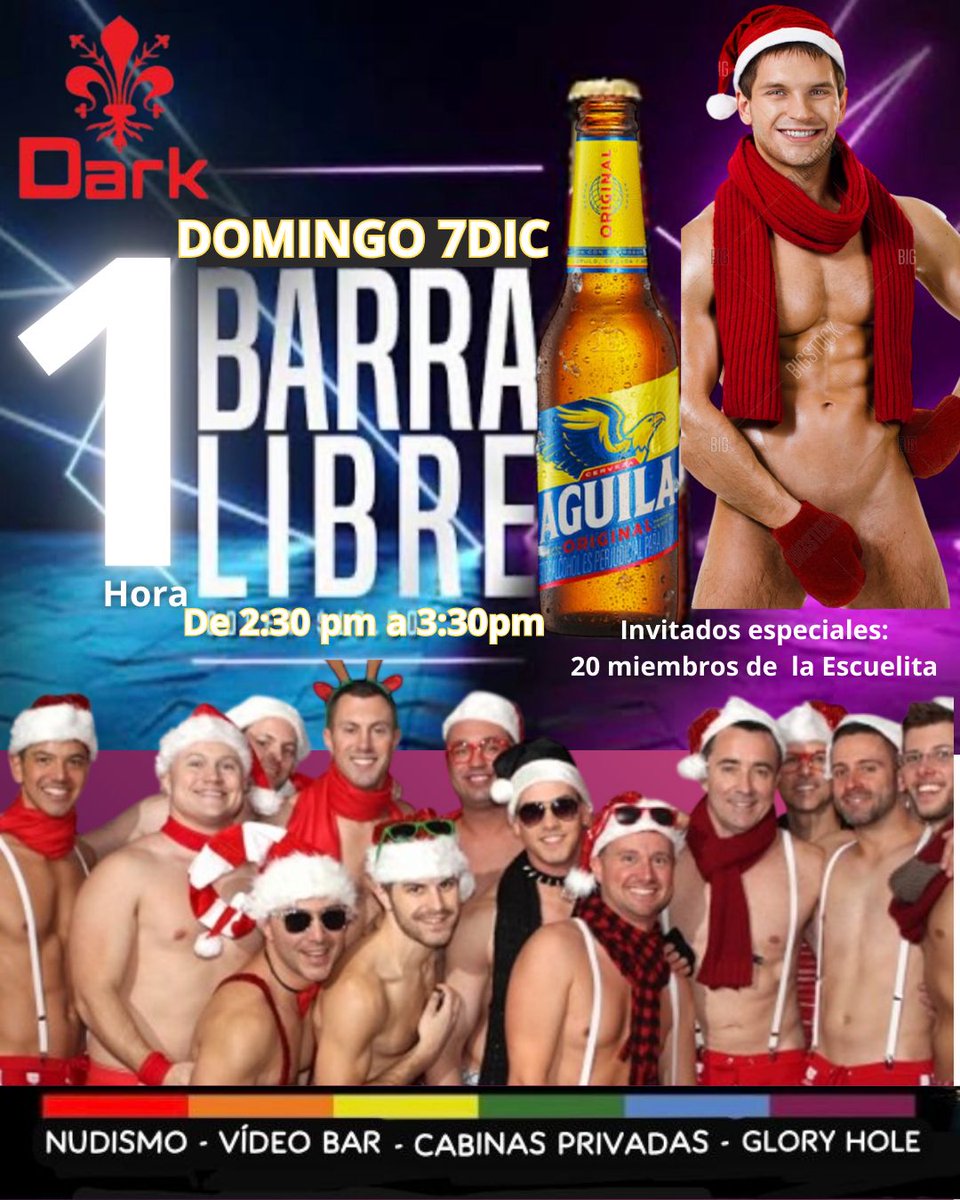 ESTE DOMINGO 7DIC
 1  HORA DE BARRA  LIBRE
TU DECIDES!!!! O ESTAR DANDO VUELTAS PERDIENDO TIEMPO Y DINERO.... O IR A LO SEGURO!!!
*Aprovecha que estás de compras navideñas en el centro y llégate y disfruta del mejor morbo de la ciudad, 
WhatsApp: +573002558298