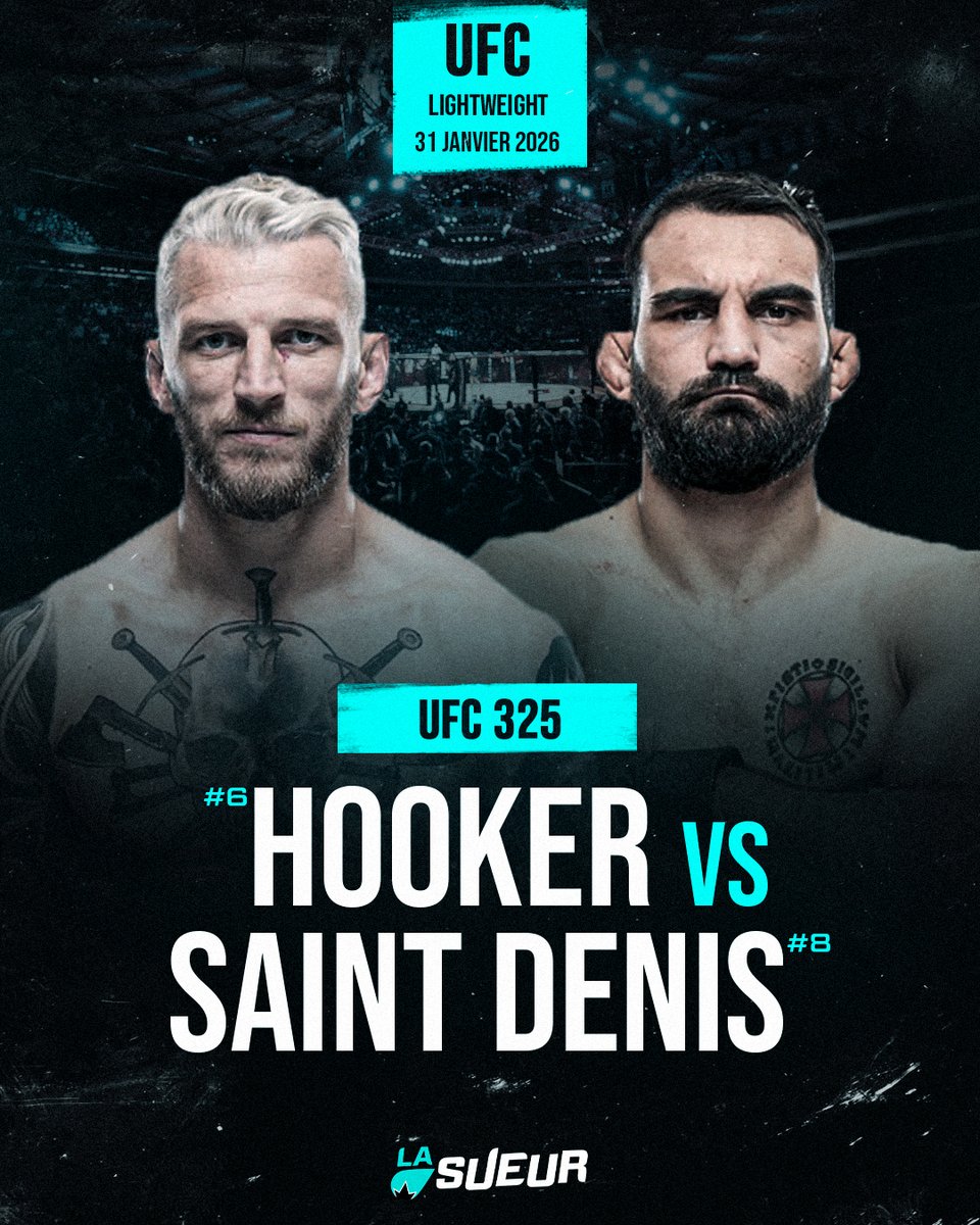 LaSueur_off's tweet image. 🚨 L’ANNONCE EST COMPLÈTEMENT FOLLE 

Benoît Saint Denis 🇫🇷 affrontera Dan Hooker lors du co-main event de l'#UFC325 à Sydney. 🔥

via #UFC323 broadcast