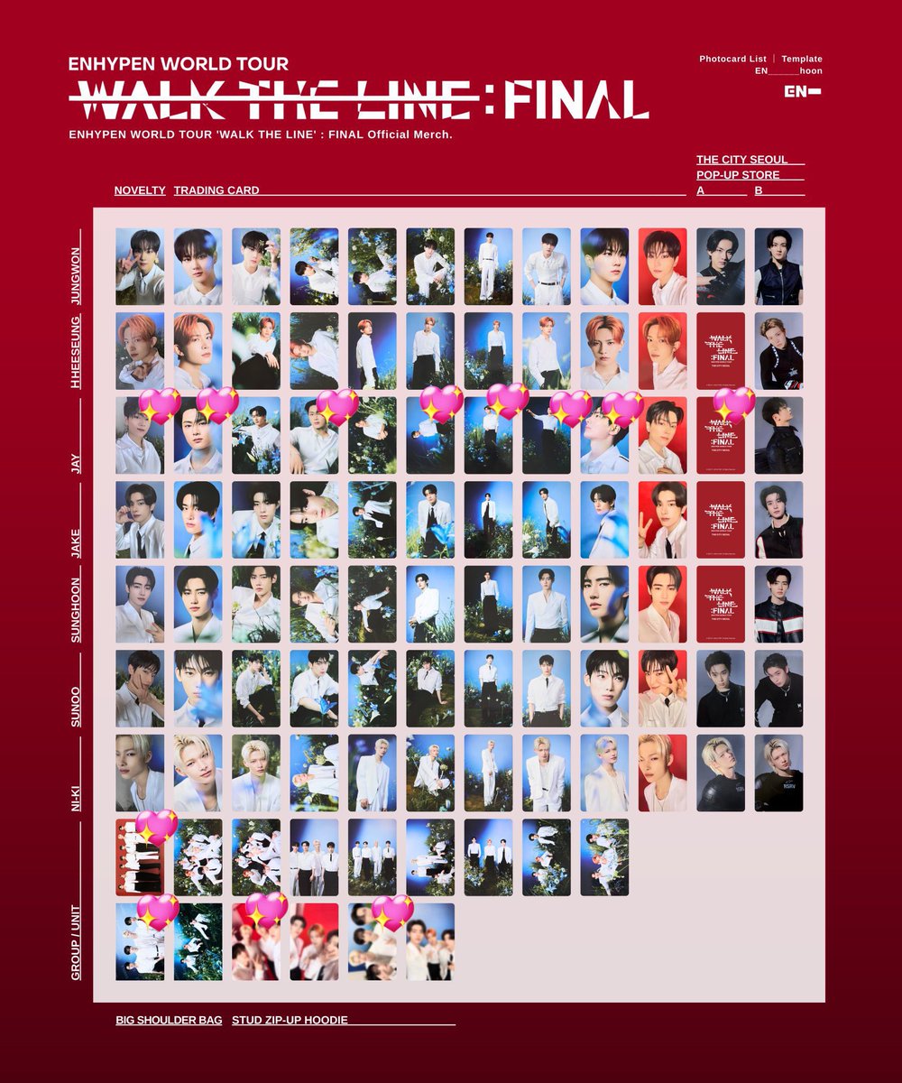 ENHYPEN WTL FINAL トレカ THE CITY SEOUL 購入特典 ENHYPEN WORLD