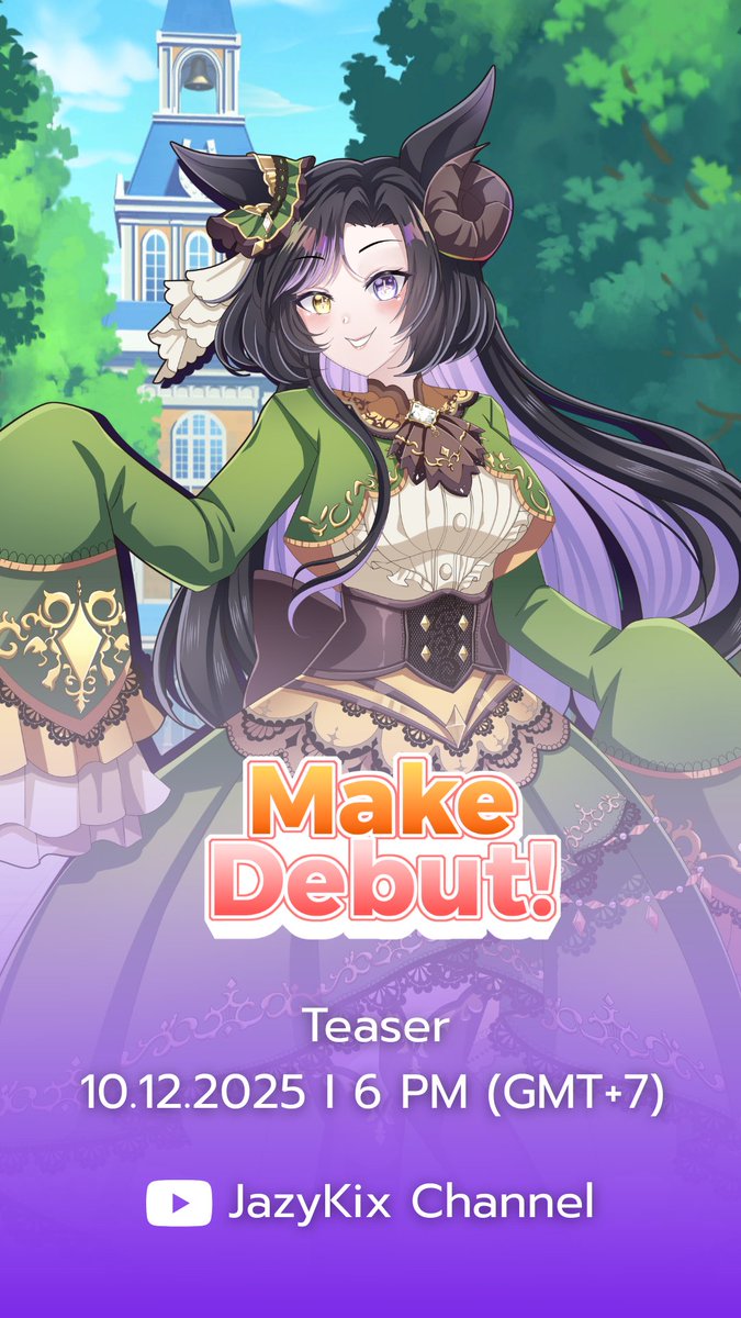 ทาด้าา~!( ˊᵕˋ )♡.°⑅
สวัสดีค่ะเหล่าเทรนเนอร์ ซวสาวม้าน่ะมีจริงแล้ว💜✨
จะมีการปล่อยทีเซอร์วันพุธนี้แหละ!
อย่าลืมมาเกาะขอบสนามเชียร์สาวม้าทั้ง 7 คนกันด้วยนะคะ｡ •♫

[Teaser] MAKE DEBUT! cover
10.12.2025 || 18:00 (GMT+7)

#vtuber #VtuberTH #วีทูปเบอร์ 
#cover #Umamusume #ウマ娘