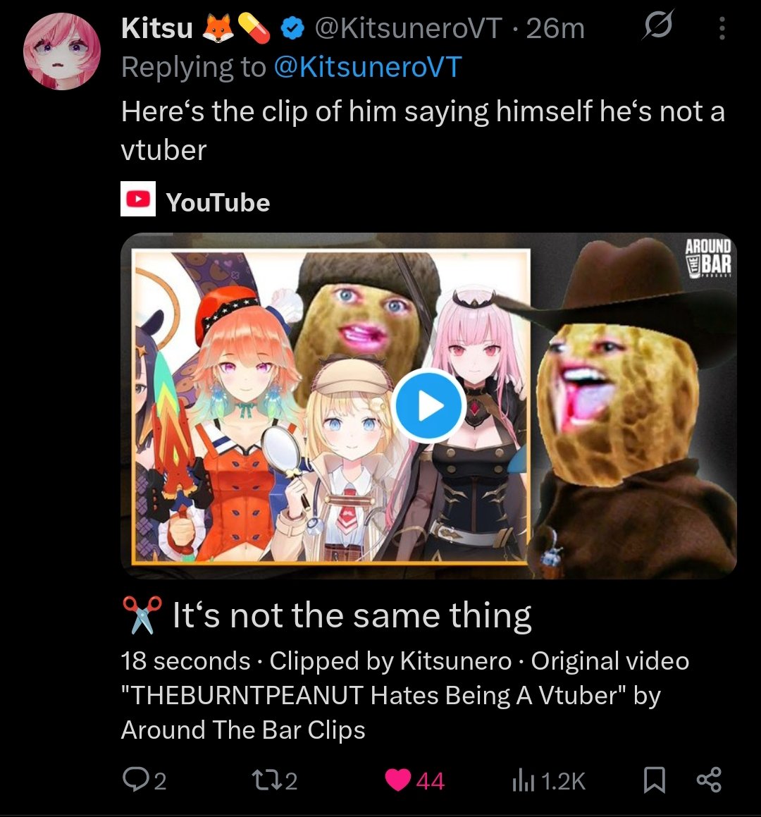 What grinds my gear are the actual VTubers who are going to celebrate this

Guys, you are being treated like second rate streamers. Our industry, our culture.

It's all a joke to them. "Fuck the riggers, the artist, the talents, just use a Snapchat filter. Voila you are a VTuber"