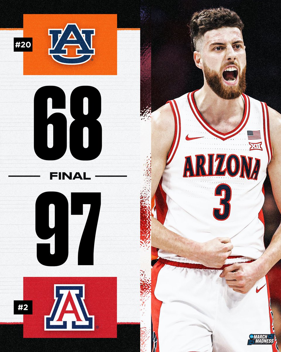 BEAR DOWN 🐻🔽

No. 2 Arizona takes care of business against No. 20 Auburn for another resume-building win 😺
