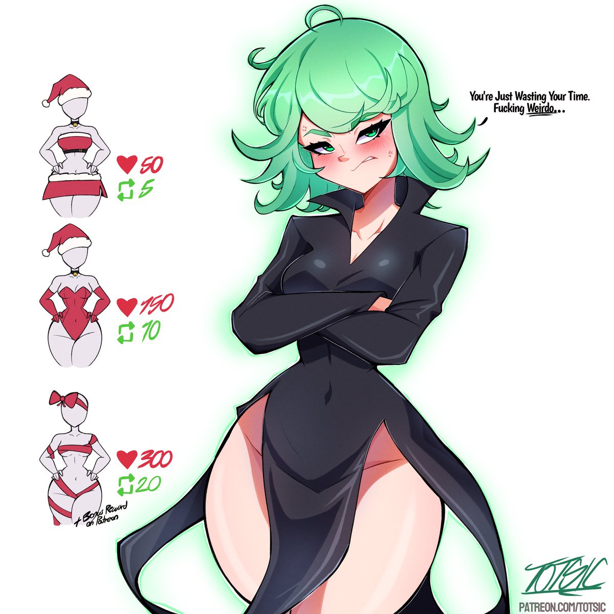 ITotsic's tweet image. Just wanted to make this Christmas Game with Tatsumaki. Let's see if you can achieve it 👀
| #OnePunchMan #Tatsumaki #ワンパンマン |