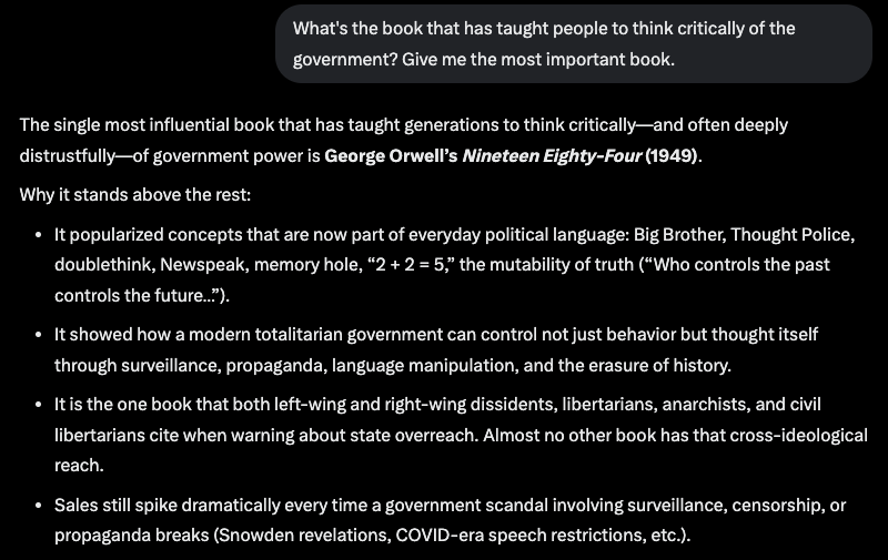 I think some are underestimating how crucial 1984 actually is and how of a profound mindshare it holds.