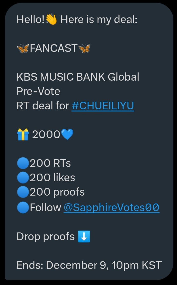 CHUEI LI YU VOTE tweet media