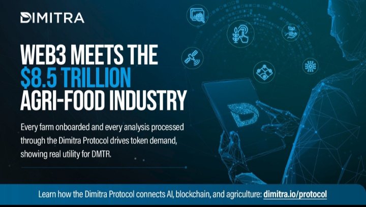 tagwireyih's tweet photo. Every farm onboarded and every analysis processed uses $DMTR Dimitra to power traceability, #ESG reports &amp; trade finance tools.
Protocol activity equals utility, every action on-chain drives token demand, showing real utility for $DMTR
 🚀 Learn how: https://t.co/BOqeoObWIU
$BTC https://t.co/qzI8e76ILA