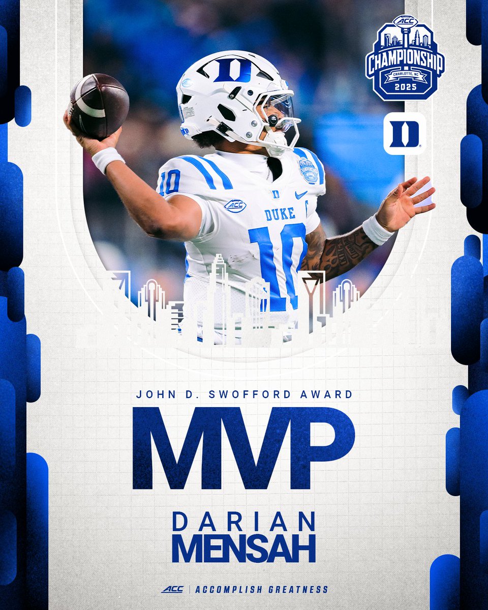 2025 ACC Championship MVP: Darian Mensah 🏆
