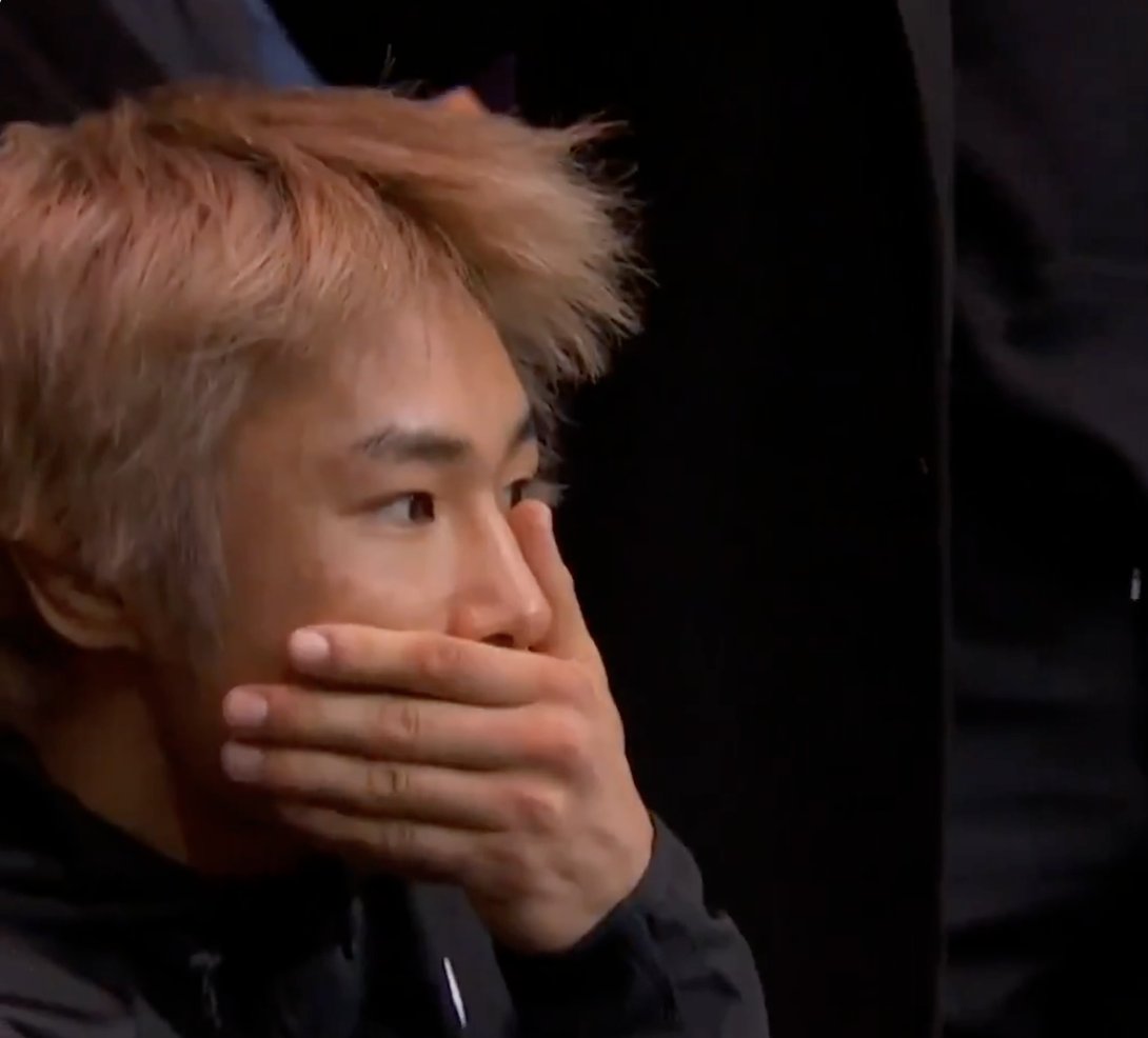 mma_kings's tweet image. Tatsuro Taira was all of us during the #UFC323 co-main event 😖