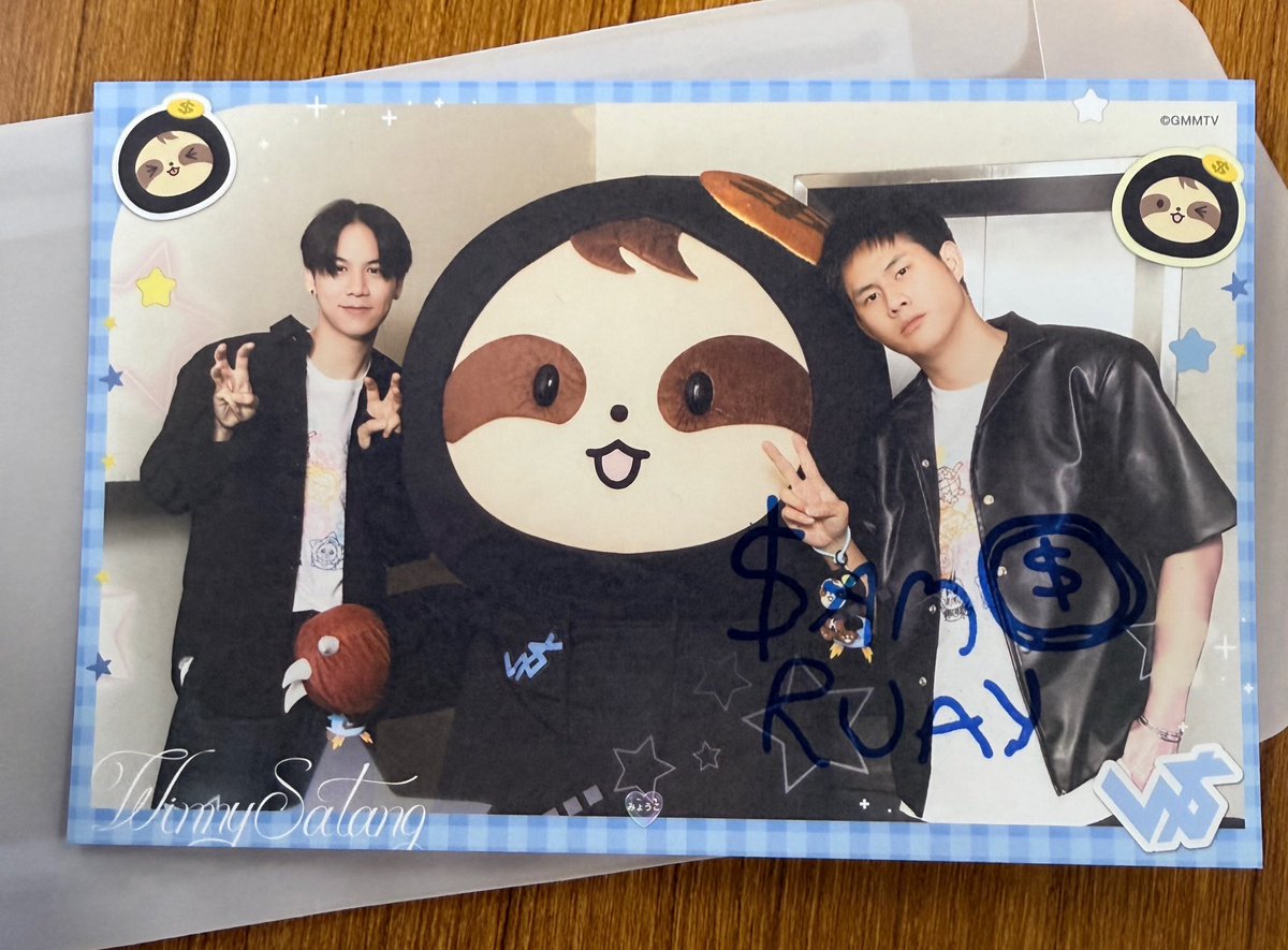 撮影会の特典ポストカード😍 幸せ家族のポートレート😍 サインかわい