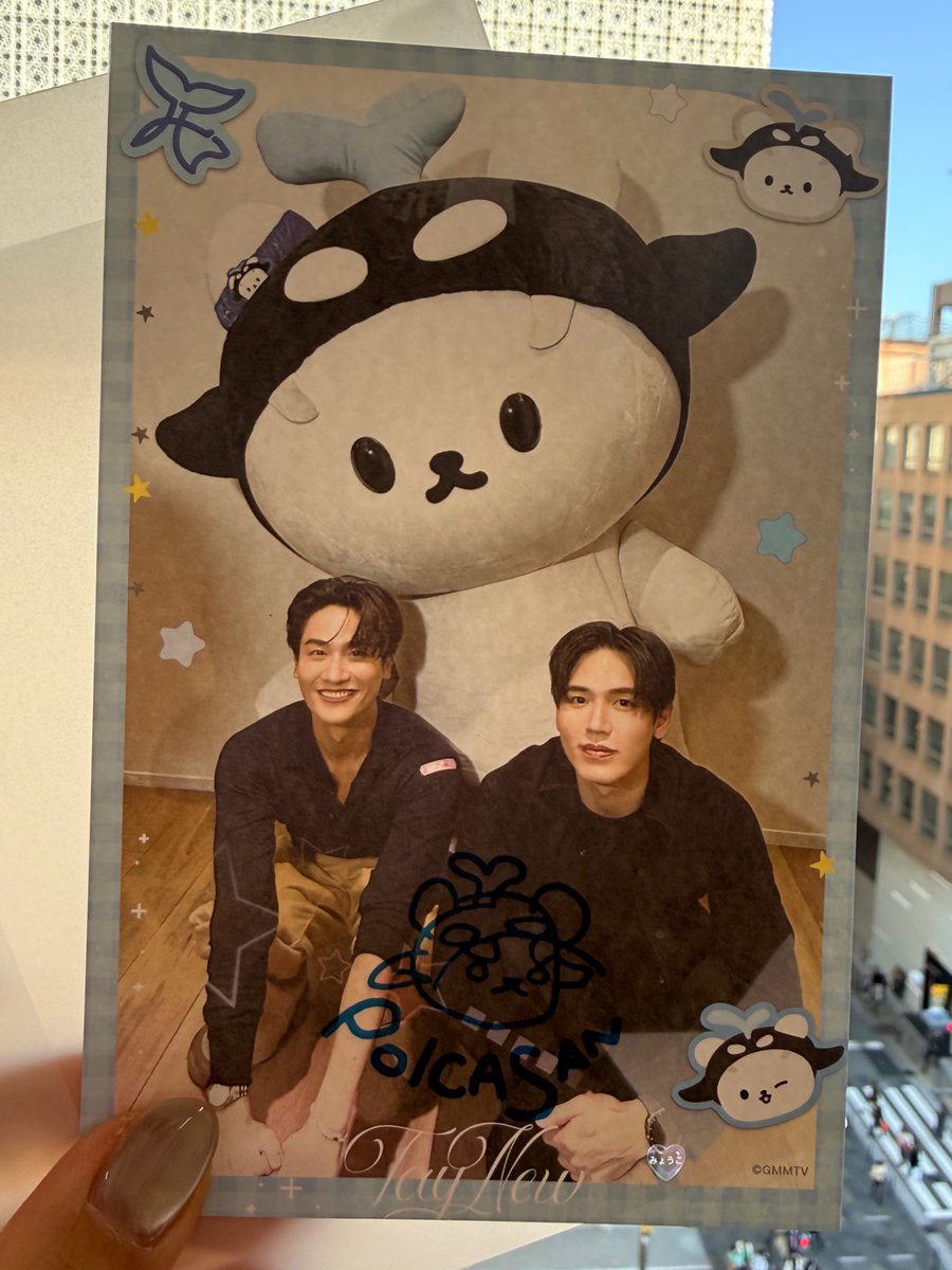 撮影会の特典ポストカード😍 幸せ家族のポートレート😍 サインかわい