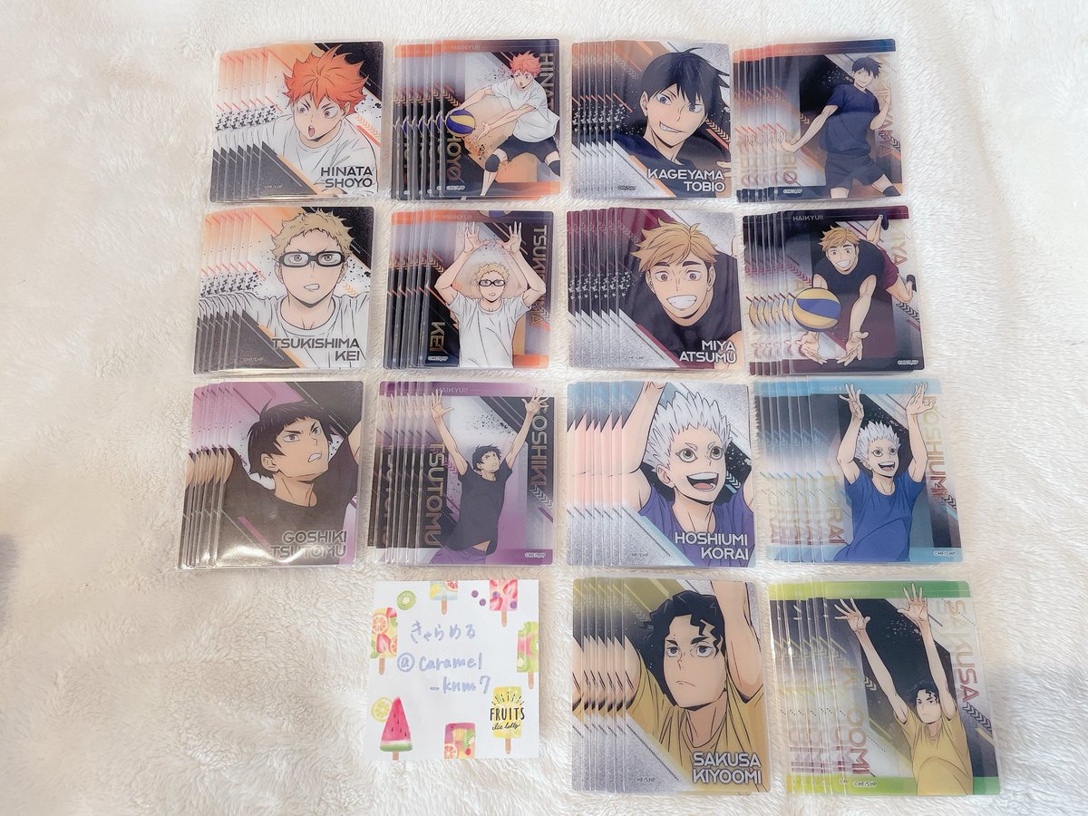 交換】ハイキュー 擬似ユース合宿 缶バッジ クリアカード アクリル