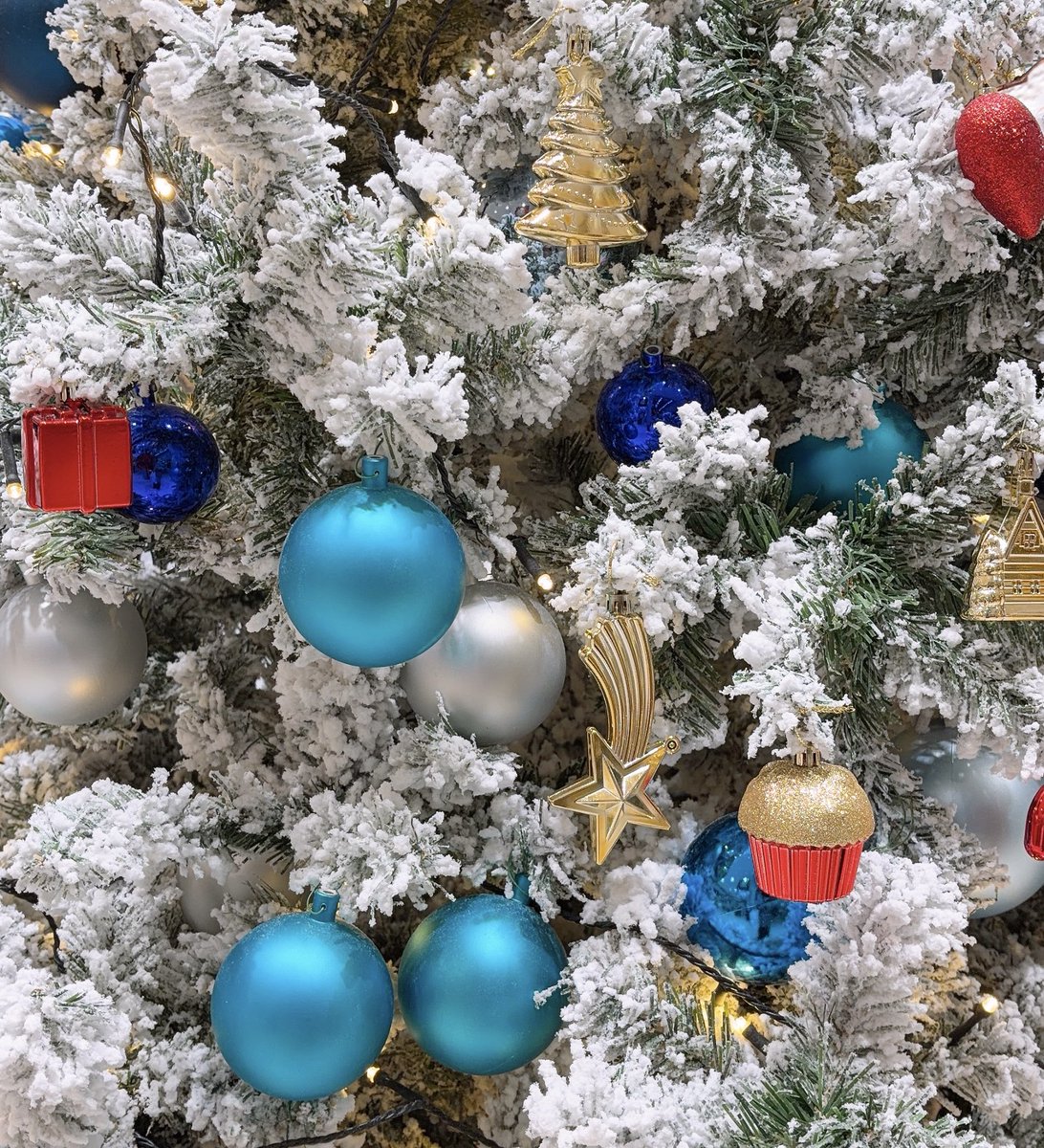 青と白のクリスマスツリー❣️Ｓtitch_luv❣️ ライト付きミニクリスマスツリー,青,デスクトップ,ミニ,松,装飾品,特別