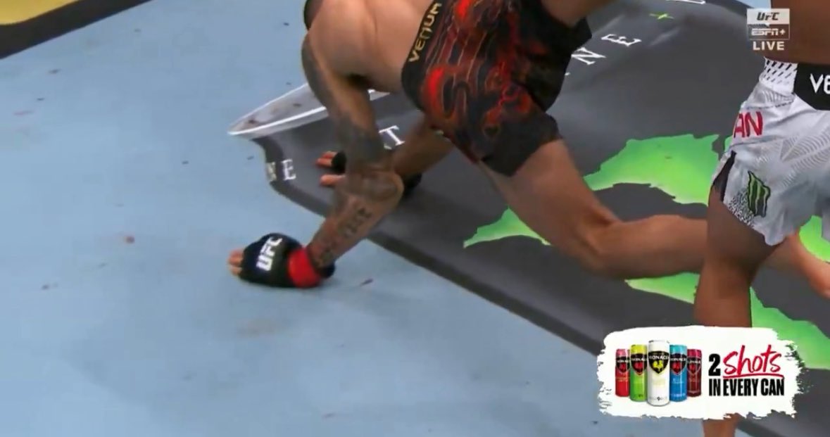 FieldingDPT's tweet image. Oh my. Pantoja broke his own arm