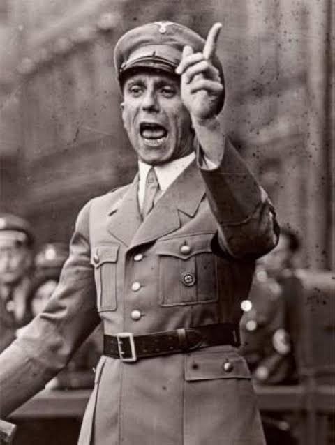 fouwzi's tweet image. So in another words if Goebbles was alive you would have called him a hero. That’s how much MAGA is morally bankrupt.