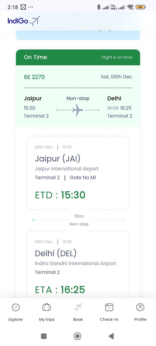 ankur_a1's tweet photo. @anantladha25 What about such situation.... Flight cancelled in morning reinstated in noon.... By the time booked on different flight... https://t.co/iUa6yZjtXX
