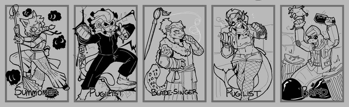 Numbers 81-85
-
dwell-in-fantasy.bsky.social 
<a href="/JammMonki/">Monki Jamm 🌴🐵The Grotto Show Host🐵🌴</a> 
<a href="/KokoStillHere/">🐾Koko</a>
@cassrockerqueen
wheresmysocks
-
If you would like to support me, please donate at
ko-fi.com/hijackerdraws

(I could really use the donations!)   

Thanks, and remember to retweet or comment if you enjoy my work!