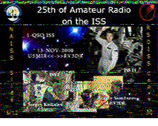 Three images during one pass from VIZARD-Meteo (RS38S) #sstv