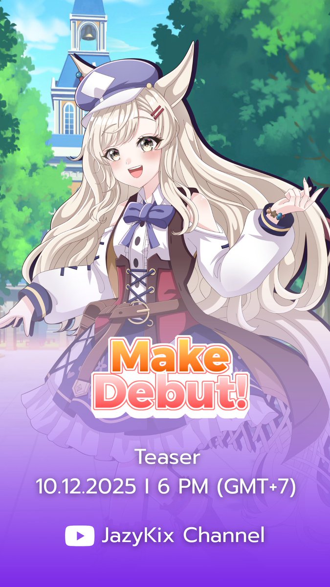 เปิดตัว~!! นักล่าแครอทในตำนาน😎✨
ครีมมุ ก้าวลงสู่สนาม ร่วมตี้เป็นสาวม้าแล้ว!!
รับชมตัวอย่างเร็วๆนี้~ เย้ น่าตื่นเต้นจังงง

[Teaser] MAKE DEBUT! cover
10.12.2025 || 18:00 (GMT+7)

#vtuber #VtuberTH #วีทูปเบอร์  #cover #Umamusume #ウマ娘 #kuriimui