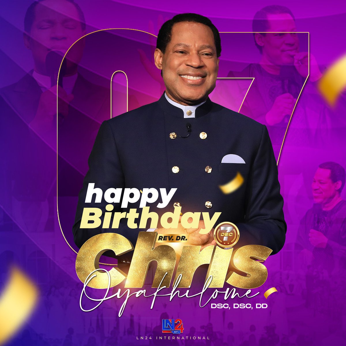 ln24_intl's tweet photo. 📣 CELEBRATING GOD’S RESONANT VOICE TO THE NATIONS

Honoring Rev. Dr. Chris Oyakhilome, a prophetic luminary and spiritual architect whose divine insight has guided multitudes into the will of God. A steadfast front-line general in these end times. https://t.co/X6N1V9BfKG